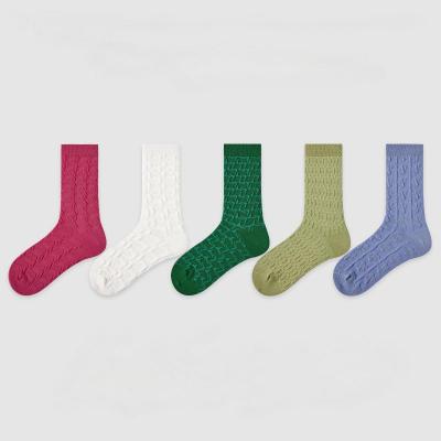 OLEL-2407 Ladies socks solid color series